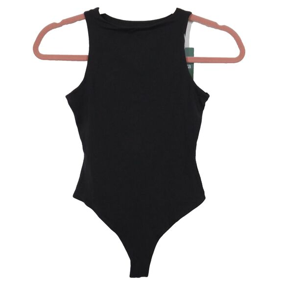 Halara Black Sleeveless Round Neck Thong Bodysuit Size Small - Picture 4 of 7